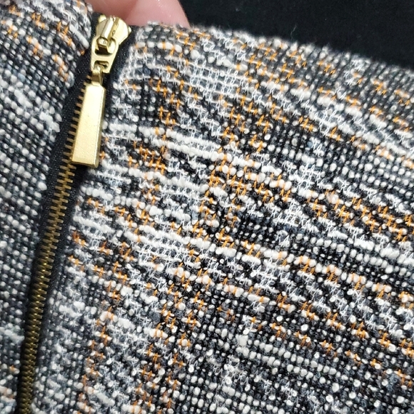 Calvin Klein Orange and Gray Midi Dress Modern Elegance - Picture 4 of 7